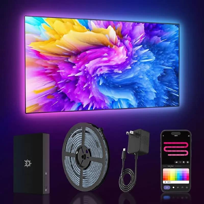 Azoula TV LED Backlight — умная RGBIC-подсветка для телевизора 55–65» с HDMI Sync Box (б/у) — 80 лар — Тбилиси — 80 ₾