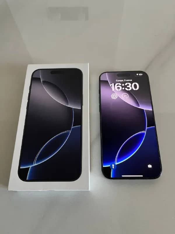 iPhone 16 Pro Max 256GB SIM + eSIM (цвет Black Titanium) в идеальном состоянии. — Тбилиси — 2 800 ₾