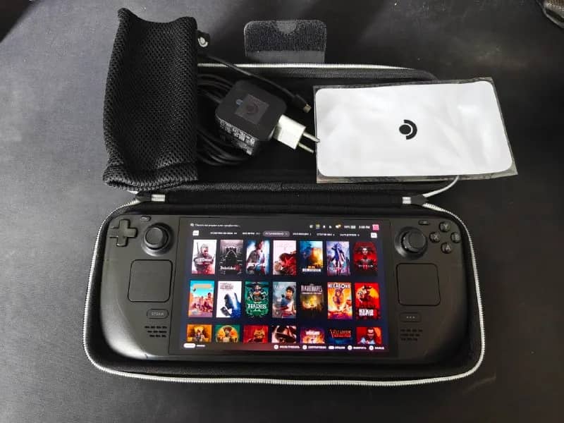Steam Deck OLED 1tb в идеальном состоянии, как новый. Полный комплект: зарядка, консоль, кейс, чехол — Тбилиси — 2 300 ₾