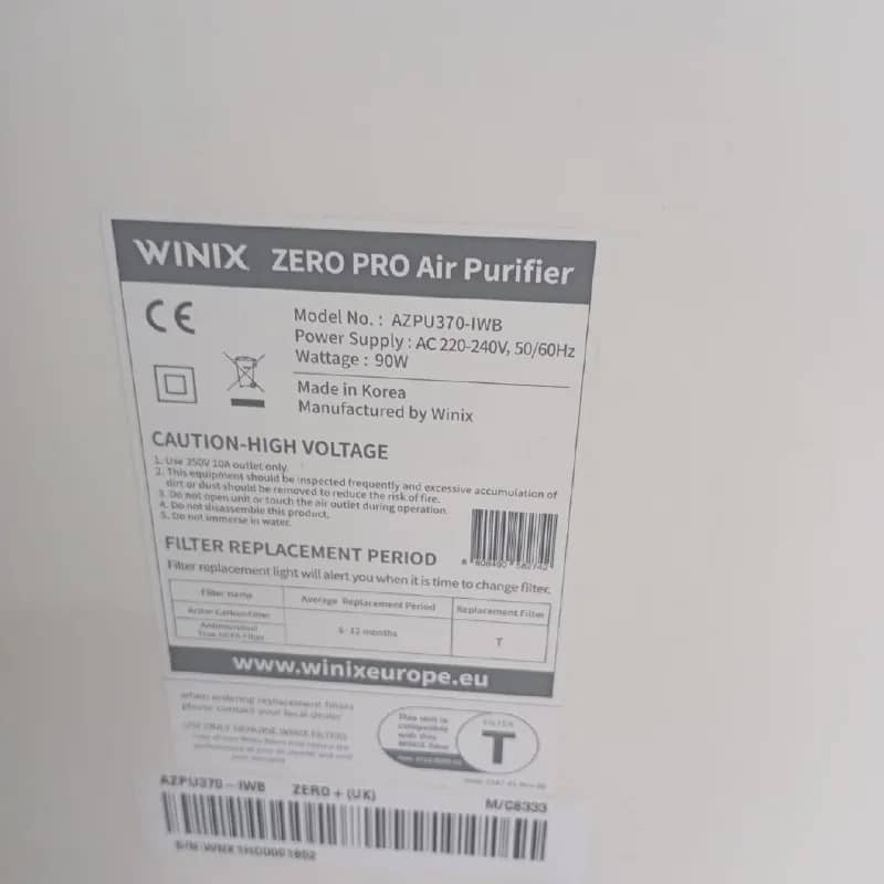 Winix Zero Pro (AZPU370-IWB) 💨 — Тбилиси — 250 ₾