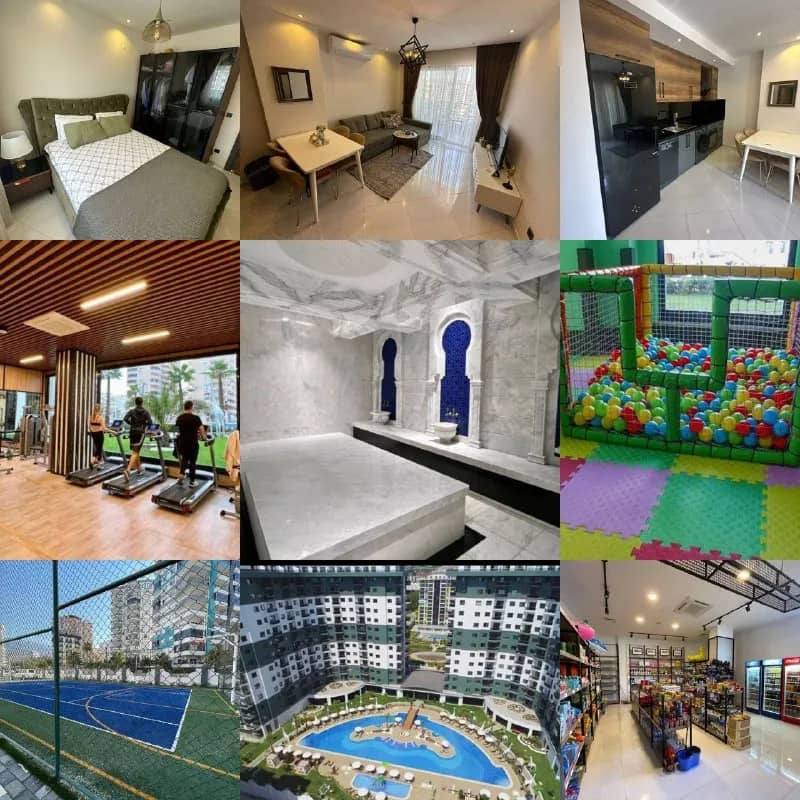 1+1 в Serenity Residents, Махмутлар — Анталия — 1 300 €