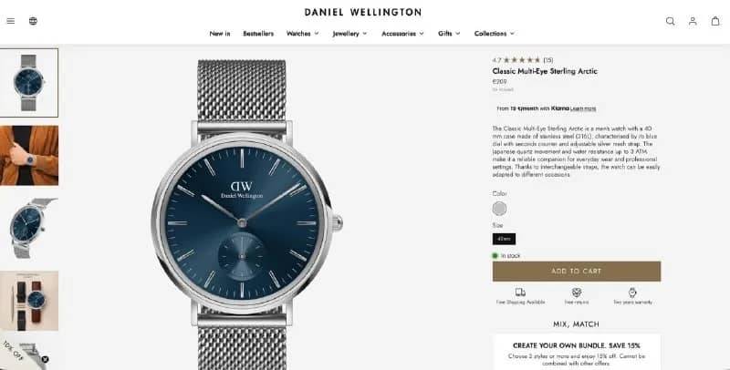 Daniel Wellington Classic Multi-Eye 40 mm Men's Watch, DW Classic Men's Watch — Ереван — 69 000 ֏