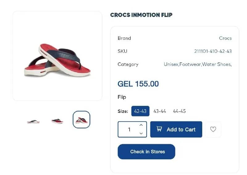 Crocs inmotion flip 42-43, куплены недавно в Top Sport за 155лари, отдам за 120лари или обмен на мод — Батуми — 155 ₾