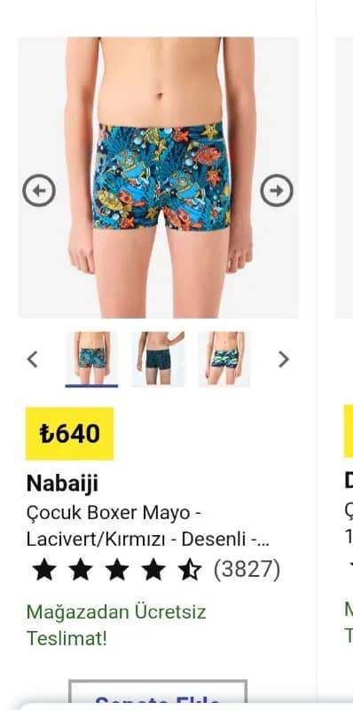 Плавательные шорты 4-6 лет и шапочка Nabaiji новые — Анталия — 400 ₺