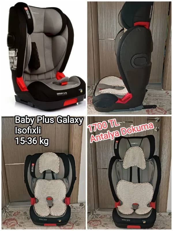 Автокресло Baby Plus Galaxy Isofix 15-36 кг — Анталия — 1 700 ₺