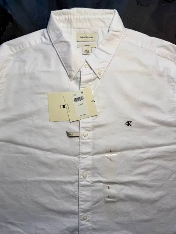 Мужская рубашка Calvin Klein Oxford, L — Батуми — 170 ₾