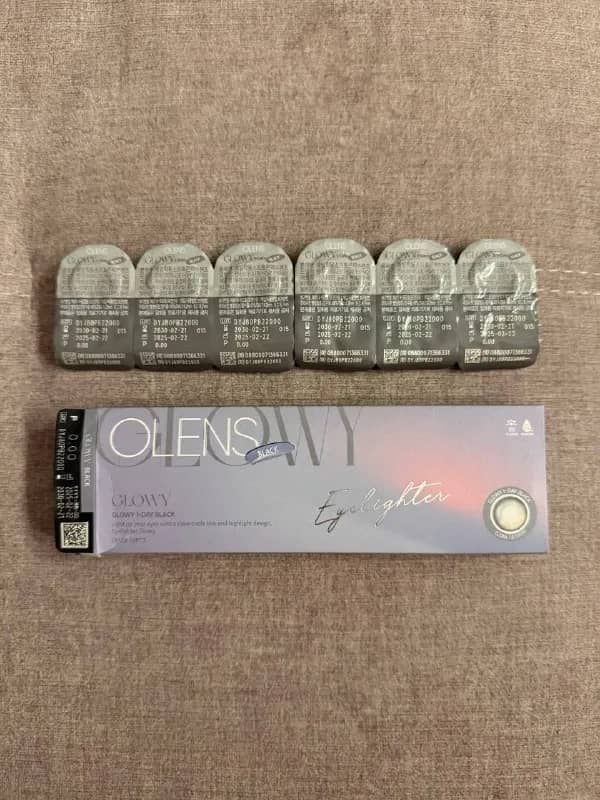 OLENS Glowy 1-Day Black цветные контактные линзы — Тбилиси — 20 ₾