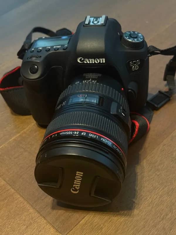 CANON EOS 6D + объектив 24-105мм + оригинальная зарядка, два аккумулятора и сумка переноска для фото — Белград — 525 дин