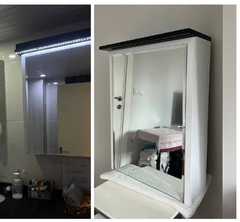 Зеркальный шкаф для ванной с LED подсветкой — Анталия — 1 100 ₺