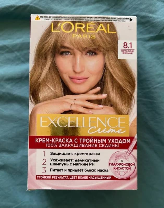 Крем-краска для волос Loreal Excellence 8.1 — Батуми — 18 ₾