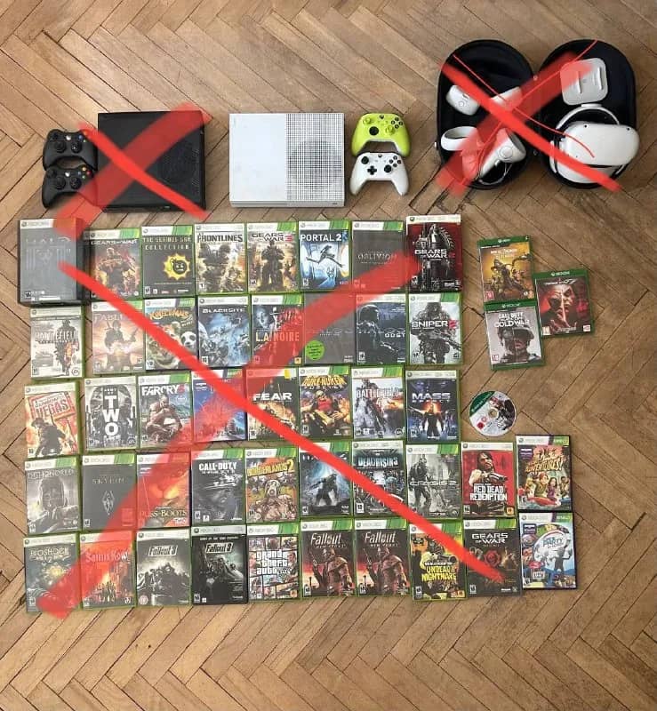 Xbox One с 2 геймпадами и 3 играми — Тбилиси — 320 ₾
