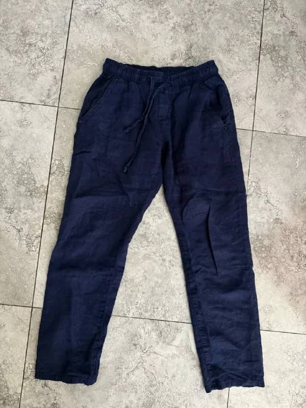 Брюки синие и белые лен — Батуми — 20 ₾