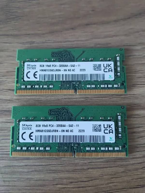 ram so-dimm DDR4-3200 16 Гб (2 плашки по 8 Гб). — Тбилиси — 140 ₾