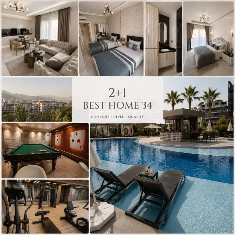 Best Home 34 | 2+1 — Анталия — 1 000 €