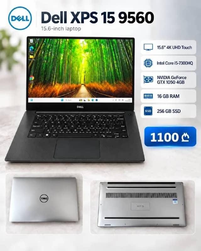 Laptop) Dell XPS 15 9560 в нормальном состоянии. Премиальный металлический корпус, тонкий дизайн и о — Батуми — 1 100 ₾