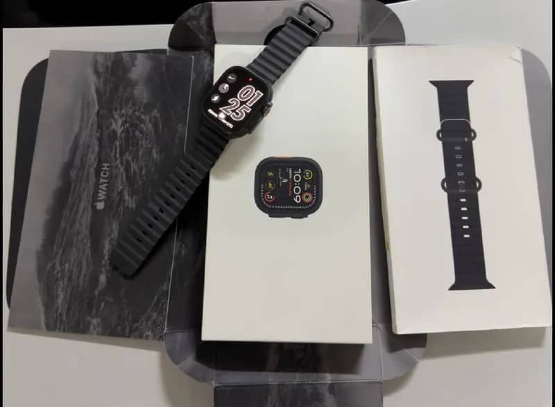 Apple Watch Ultra 2 (черные). Идеальное состояние. Полный комплект. Состояние аккумулятора — 97%. Це — Тбилиси — 1 250 ₾