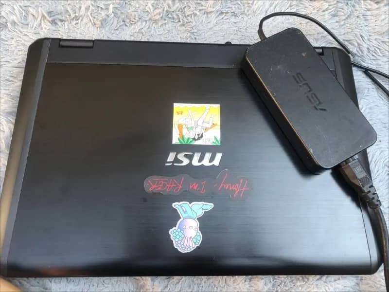 msi с не родным блоком (так и был приобретен с рук два года назад). Работает исправно, но туговато, — Тбилиси — 1 000 ₾