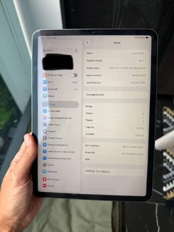 iPad Pro 11-inch (3rd generation) M1. В отличном состоянии, использовался в чехле. 2400 лари. — Батуми — 2 400 ₾