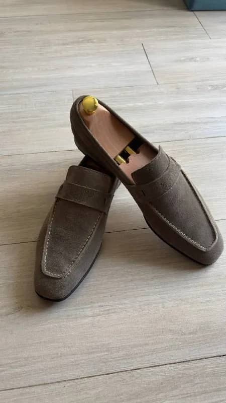 1. Мужские туфли лоферы Santoni. 43 размер. Италия, один из лучших обувных брендов, оригинал. Состоя — Тбилиси — 350 ₾