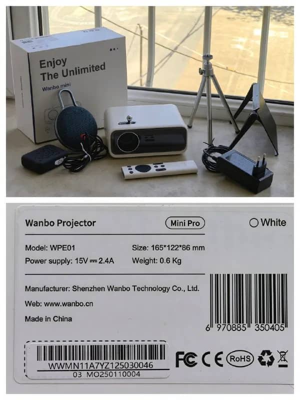 Xiaomi Wanbo Projector Mini Pro (WPE01). Основные характеристики: — Ереван — 40 000 ֏