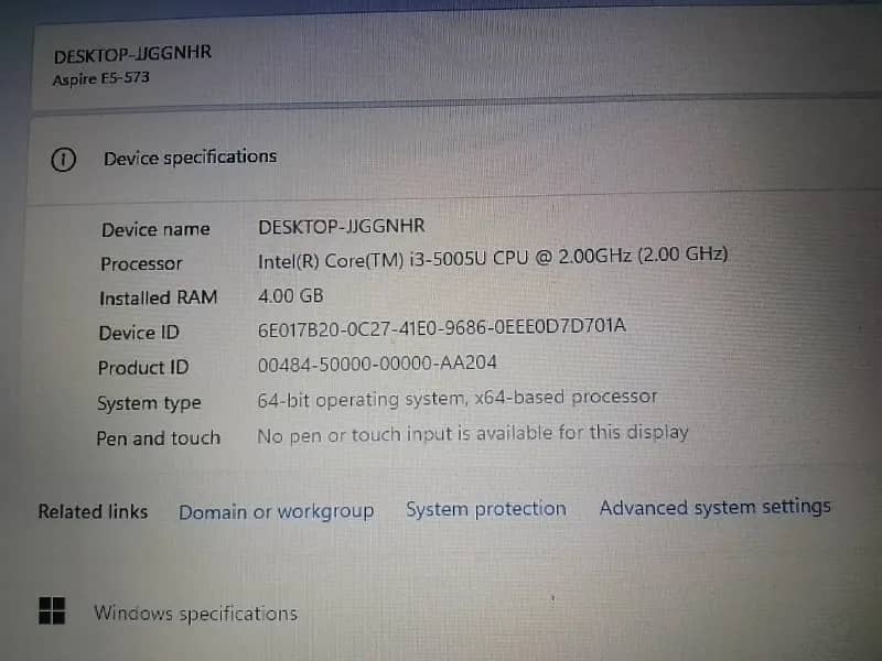 acer aspire e5-573 (2015). — Батуми — 8 168 ₾