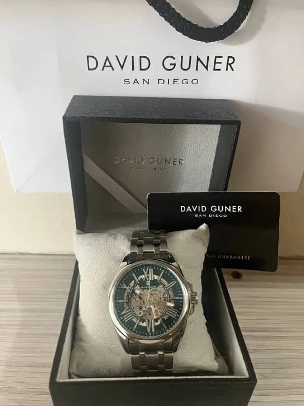 Оригинальный автоматический часы David Guner, с коробкой — Анталия — 3 200 ₺