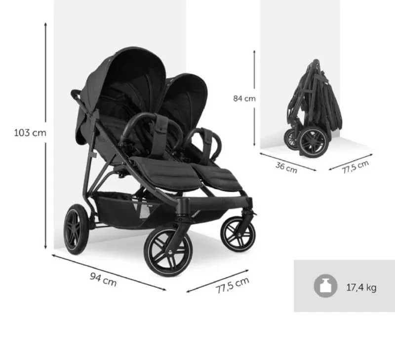 Двухместная коляска Hauck Uptown duo для двойни — Тбилиси — 300 ₾