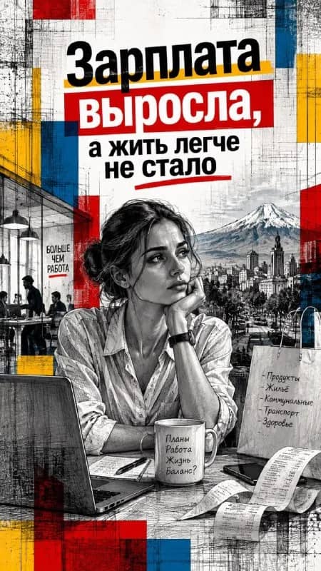 250 000 и оставалось 50 000, а теперь получаете 320 000 и остаётся 30 000 — формально вы стали зараб — Ереван