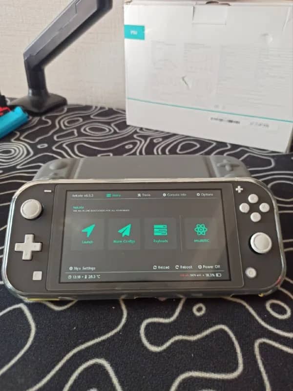 Nintendo Switch Lite, прошитая, в идеальном состоянии. В комплекте зарядка, чехол, кейс и 256 Гб Mic — Тбилиси — 450 ₾