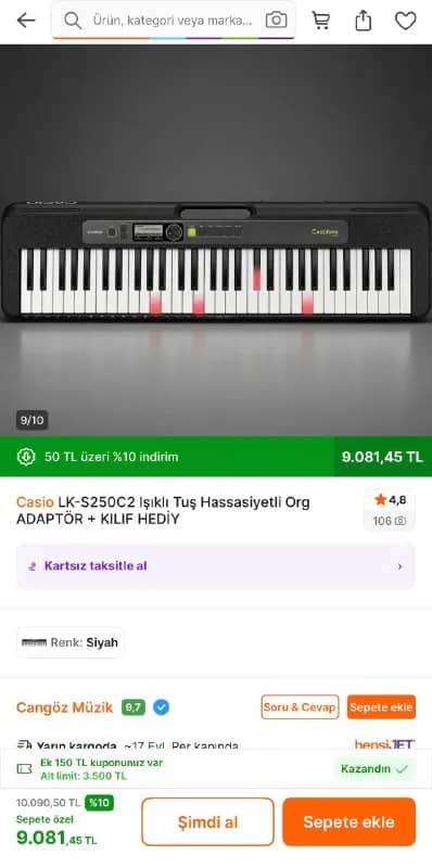 Синтезатор с подставкой и педалью — Стамбул — 7 000 ₺
