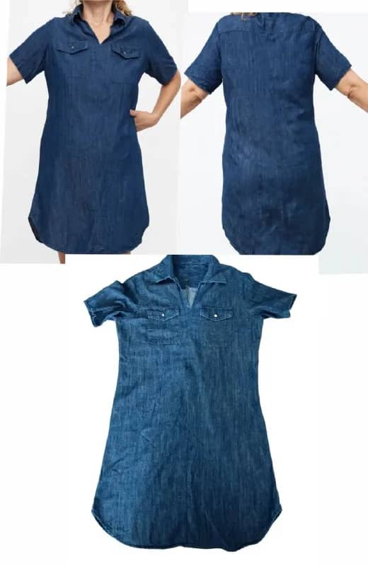 Джинсовое платье-рубашка / Denim Shirt Dress. — Батуми — 15 ₾