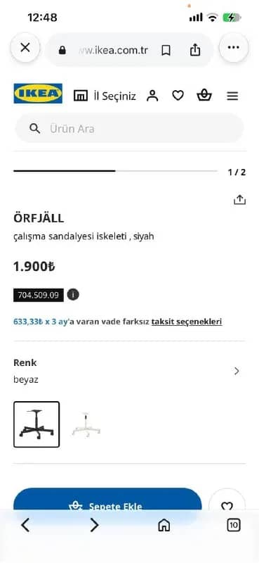 Икеа стул каркас — Анталия — 600 ₺