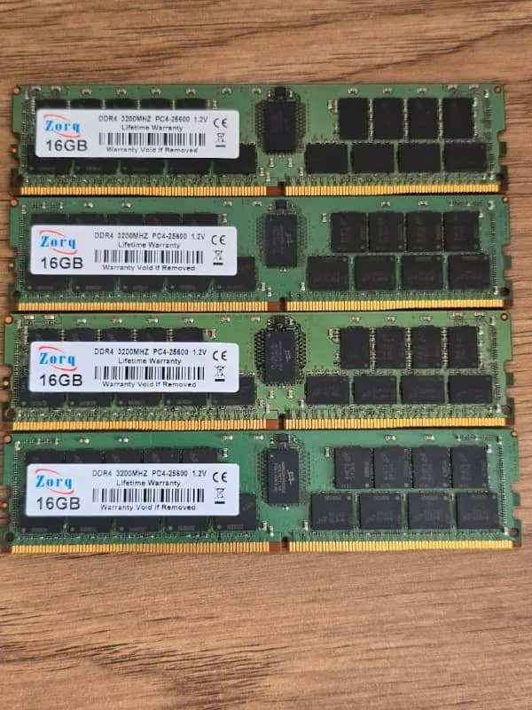 4×16GB DDR4 ECC 3200MT/s — Батуми — 130 ₾