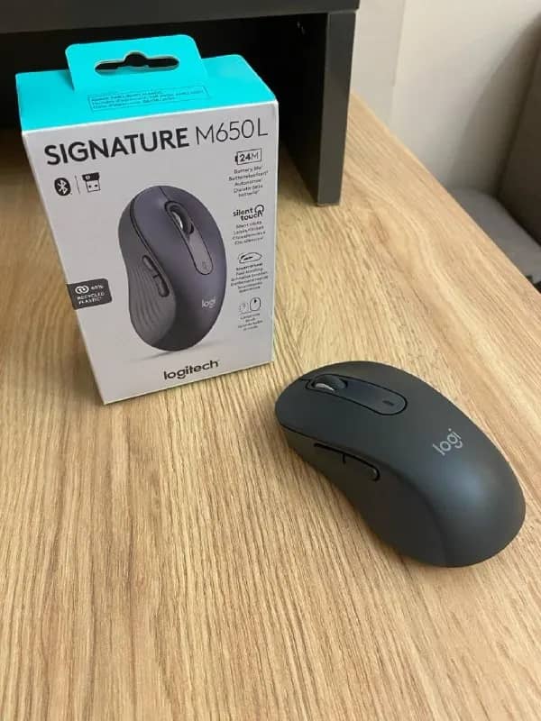 Мышка Logitech M650L. В идеальном состоянии. Была куплена 2 недели назад в Alta, использовалась 2 ра — Тбилиси — 100 ₾