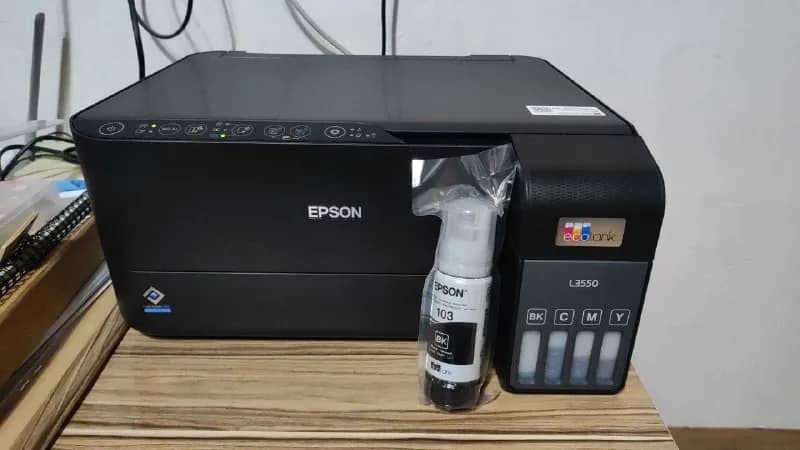 Струйный принтер EPSON L3550 с краской и бумагой — Батуми — 700 ₾