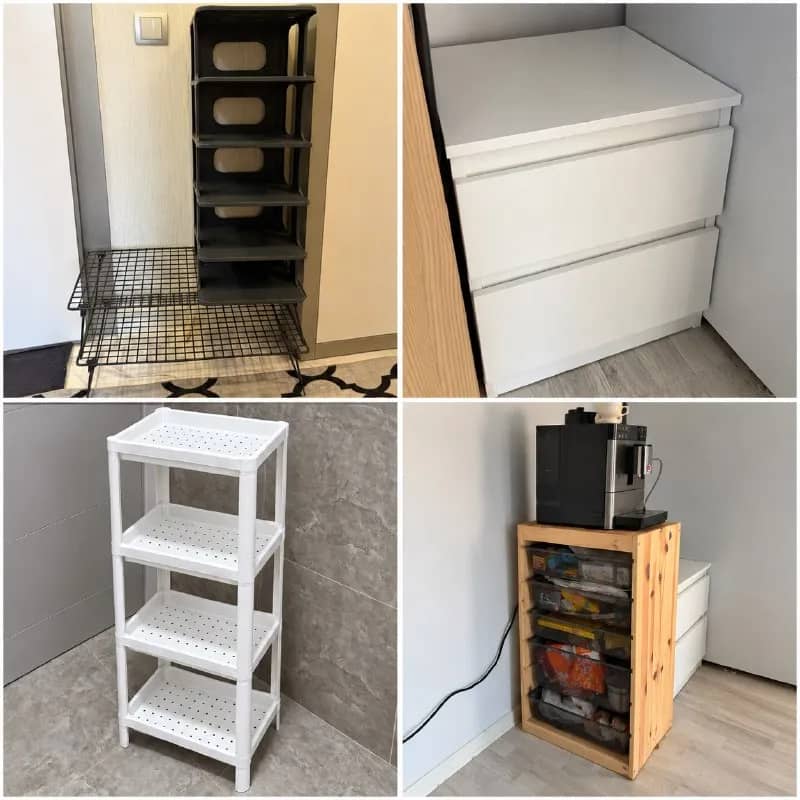 Две обувницы, тумбочка, стеллажи IKEA — Анталия — 4 000 ₺