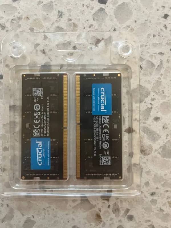 Память для ноутбука SODIMM DRR5-5600 96 Gb kit (2×48Gb) Crucial CT2K48G56C46S5 — 1500$. — Батуми — 1 500 $