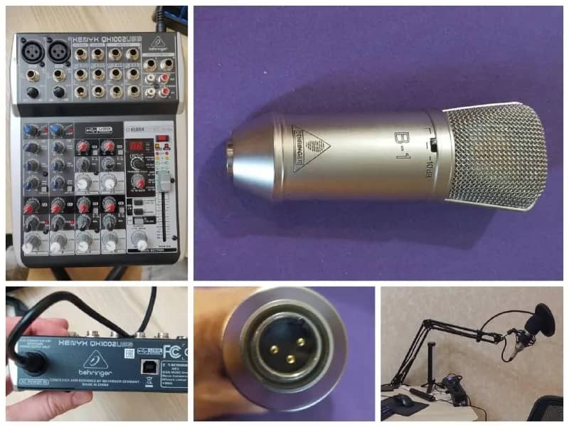 Микшерный пульт Behringer XENYX QX1002USB и микрофон B-1 — Алматы — 70 000 ₸