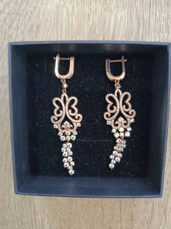 Серёжки на свадьбу, серебро, проба — Батуми — 50 ₾