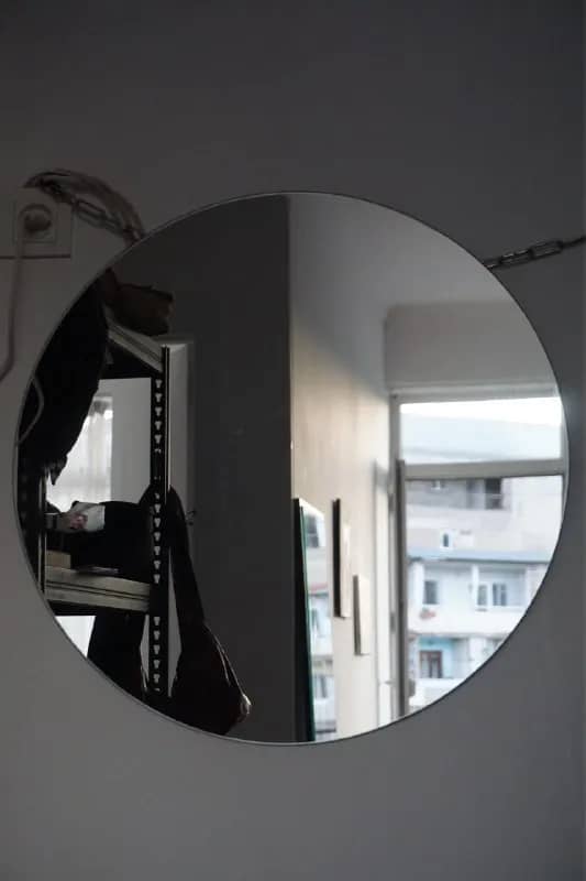 Зеркало круглое, 60 см Ø, сзади 4 крепления — Тбилиси — 70 ₾