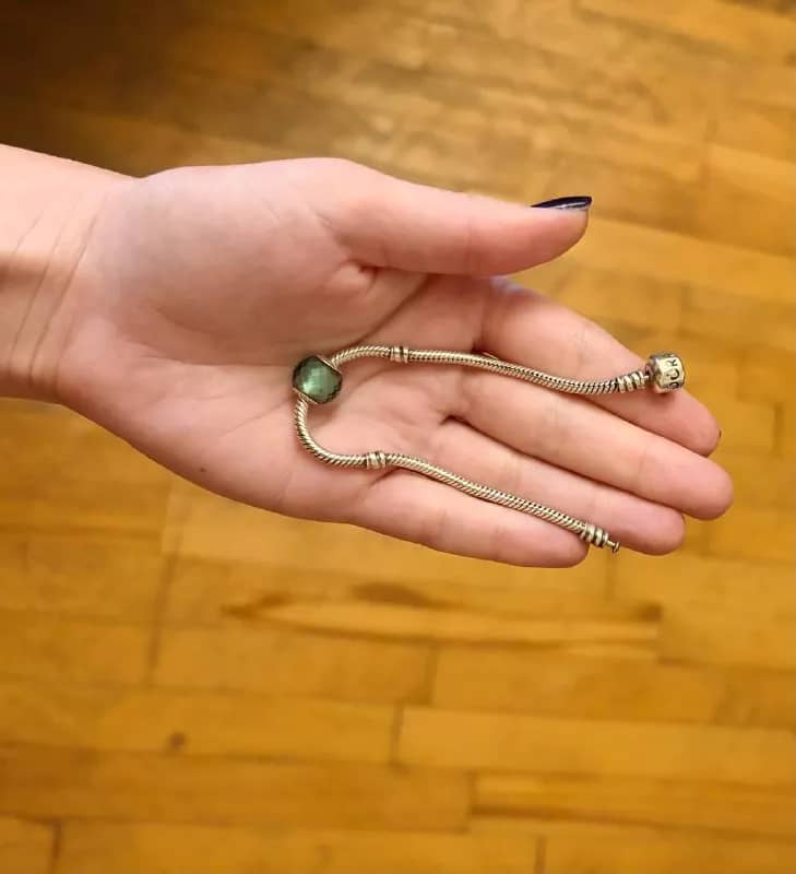 Браслет Pandora с бирюзовым шармом — Батуми — 150 ₾