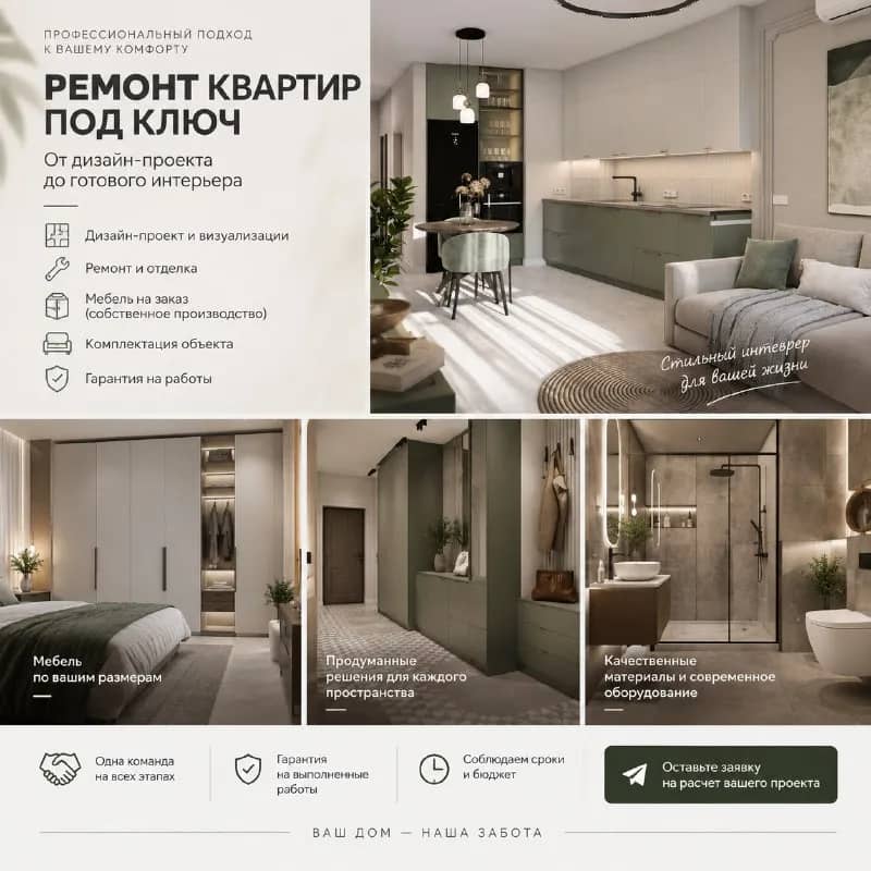 РЕМОНТ КВАРТИР ПОД КЛЮЧ В БАТУМИ — Батуми