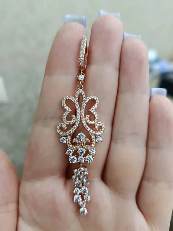 Серьги серебро с позолотой — Батуми — 50 ₾