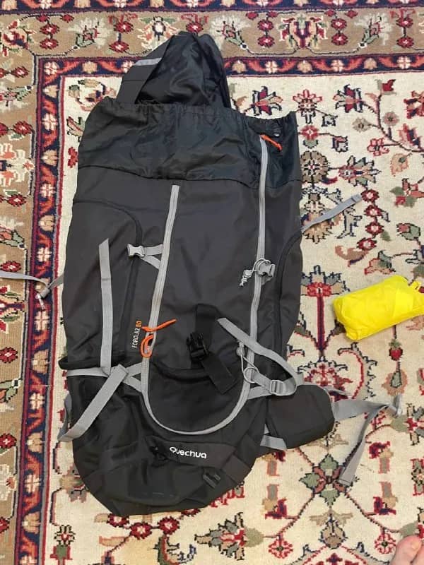 Походный рюкзак 90 литров с чехлом от дождя quechua forclaz 90 — Тбилиси — 230 ₾
