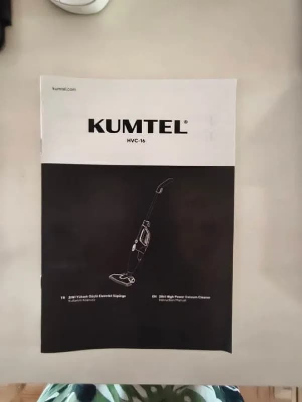 Вертикальный пылесос 2-в-1 KUMTEL HVC-16 — Батуми — 50 ₾