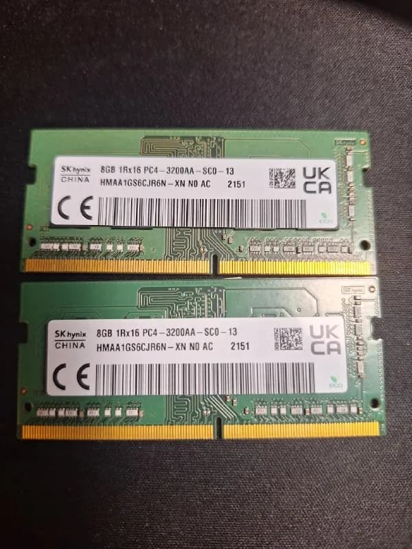 so-dimm ddr4 8 гб на 3200МГц. Цена за одну: 40лари — Тбилиси — 40 ₾