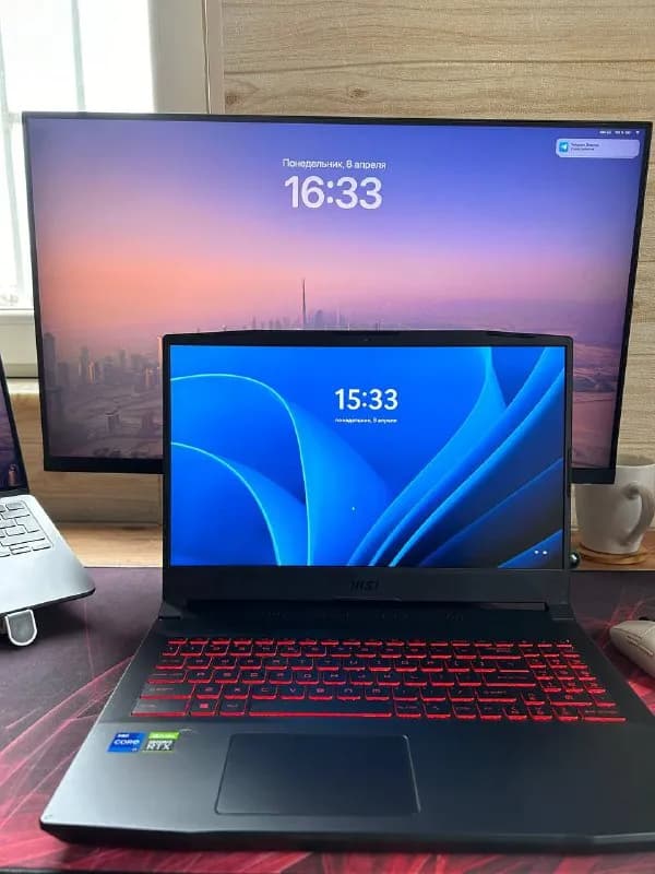 MSI Katana. Лучшая комбинация проца и видеокарты в ноутбуках (i7-11800H + RTX 3060 не урезанная) — Тбилиси — 2 000 ₾