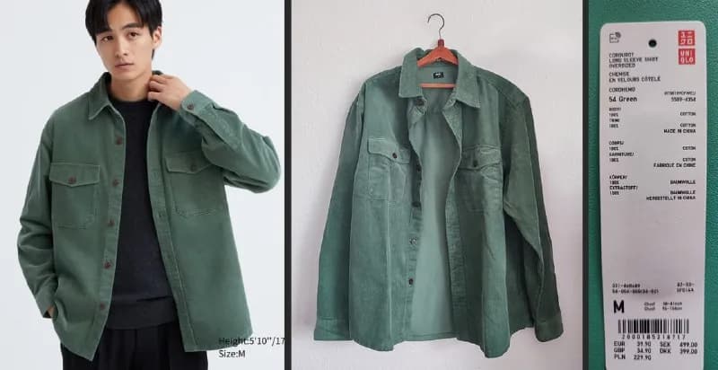 1. Рубашка UNIQLO мужская (размер M). Новая (заказала и не слишком подошла по размеру) — 💰80 лари — Тбилиси