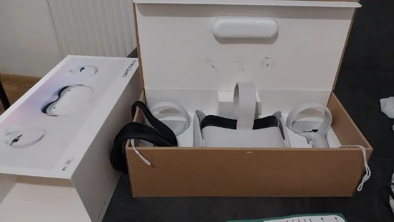 Oculus Quest 2 128гб в отличном состоянии + Oculus Link 5 м (не оригинал) + переходник на европейскую — Тбилиси — 700 ₾