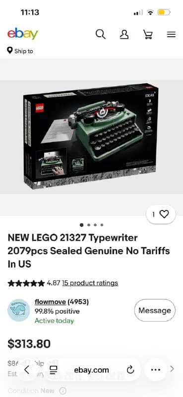 Lego 21327 — Батуми — 120 $